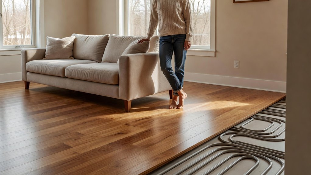 even consistent zone controlled warmth with hydronic underfloor heating