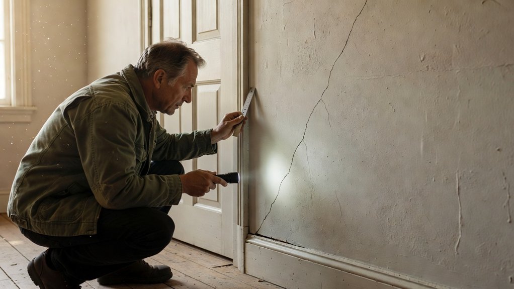 inspect cracks for movement